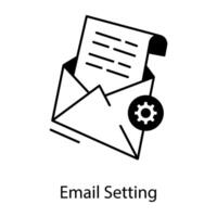 Email Services Linear Icon vector