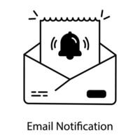 Email Communication Linear Icon vector