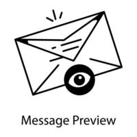 Email Communication Linear Icon vector