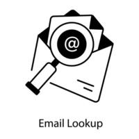 Email Advertising Linear Icon vector