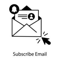 Email Advertising Linear Icon vector