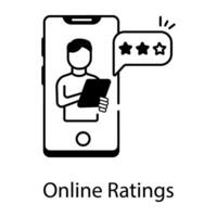 Linear Icon Depicting Customer Services vector