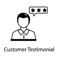 Linear Icon Depicting Customer Services vector