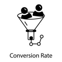 Linear Icon Depicting Customer Services vector