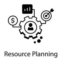 Linear Icon Depicting Customer Services vector