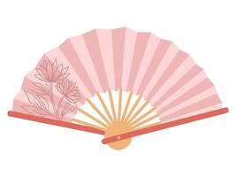 Chinese New Year Hand Fan Background vector