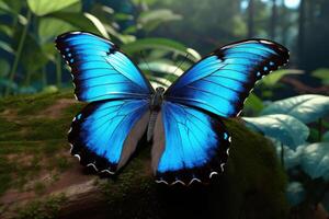 AI generated Morpho didius butterfly photo