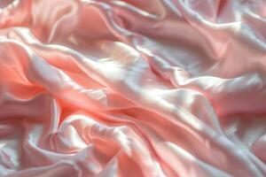 AI generated Elegant coral background with blurred lines, ideal for celebrations. photo