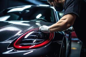 AI generated Ceramic Coating for Car Detailing or Car Wash photo