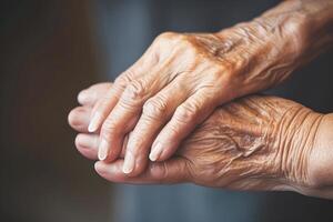 AI generated Supporting elderly individuals with Parkinsons  Alzheimers  and arthritis photo