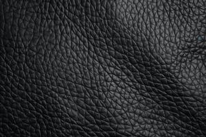 AI generated Black Leather Texture photo