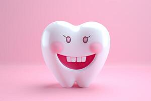 AI generated Happy 3D Tooth photo