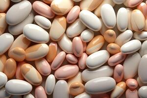 AI generated Preventive medicine Capsules for healthcare and supplements. photo