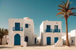 ai generado ciudad de sidi bou dijo en Túnez foto