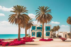 ai generado Djerba isla en Túnez foto