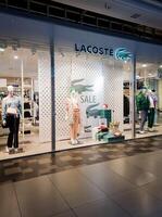 Minsk, Belarus, January 19, 2024 - Lacoste store in mall photo