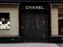 France, Paris, January 09, 2024 - Logo of Chanel photo