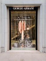 France, Paris, January 09, 2024 - Giorgio Armani boutique photo