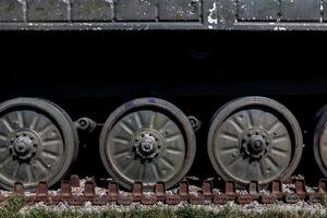 Tracks of the tank photo