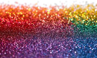 AI generated Colorful glitter background with bokeh defocused lights and shadow photo