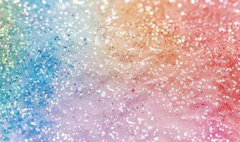 AI generated Colorful glitter texture background. Abstract multicolored bokeh. photo