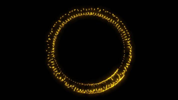 Bright glowing multiple fire explosions. Abstract particle 