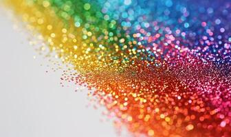 AI generated Colorful glitter background with bokeh defocused lights and shadow photo