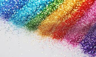 AI generated Colorful glitter background with bokeh defocused lights and shadow photo