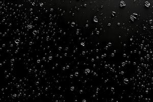 AI generated Bubble texture isolated on black background for compositing. Close-up photo. photo