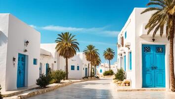 ai generado ciudad de sidi bou dijo en Túnez foto