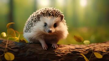 AI generated hedgehog high quality image photo