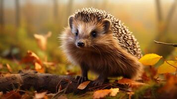 AI generated hedgehog high quality image photo