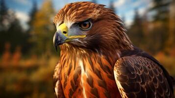 AI generated hawk high quality image photo