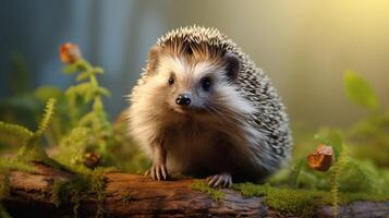 AI generated hedgehog high quality image photo