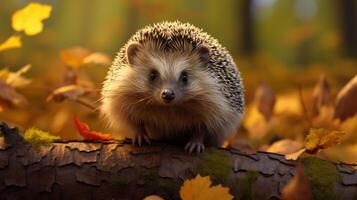 AI generated hedgehog high quality image photo