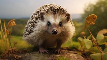 AI generated hedgehog high quality image photo