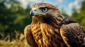 AI generated hawk high quality image photo