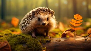 AI generated hedgehog high quality image photo