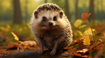 AI generated hedgehog high quality image photo