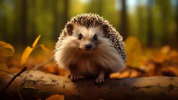 AI generated hedgehog high quality image photo