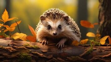 AI generated hedgehog high quality image photo