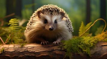 AI generated hedgehog high quality image photo