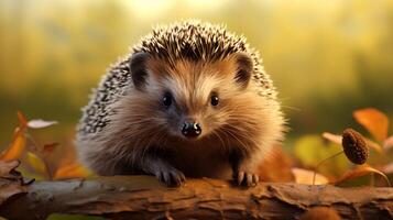 AI generated hedgehog high quality image photo