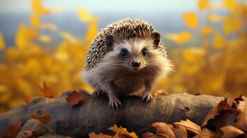 AI generated hedgehog high quality image photo