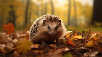 AI generated hedgehog high quality image photo