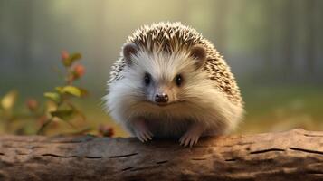 AI generated hedgehog high quality image photo