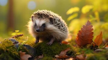 AI generated hedgehog high quality image photo