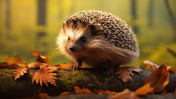 AI generated hedgehog high quality image photo