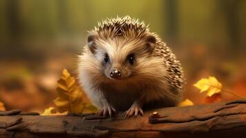 AI generated hedgehog high quality image photo