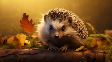 AI generated hedgehog high quality image photo